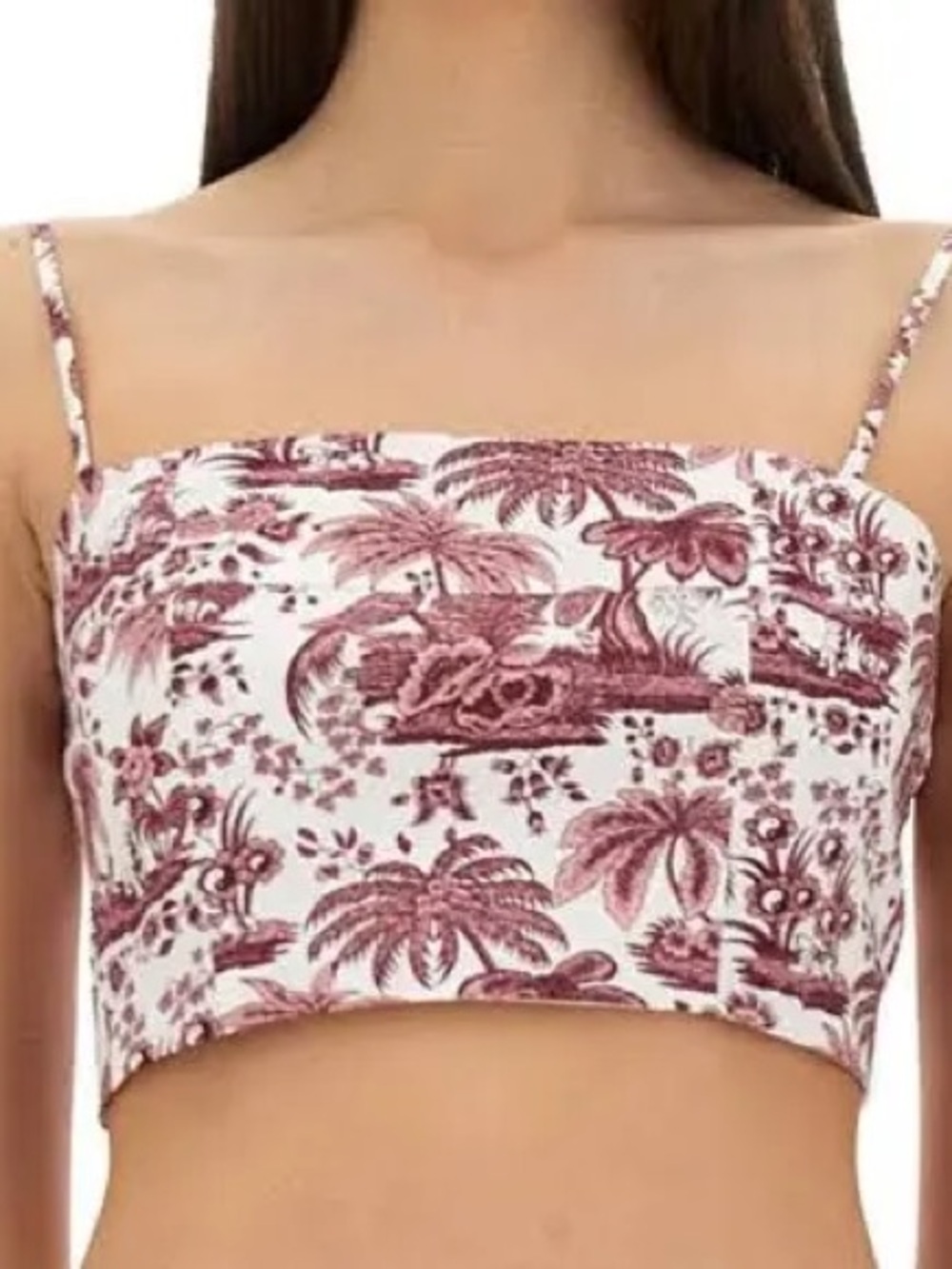 STAUD Federico tank Bordeaux Toile - Size L - NWT